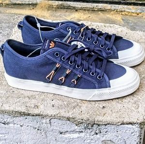 NWT. Adidas Nizza 'Shadow Navy Beam Orange'